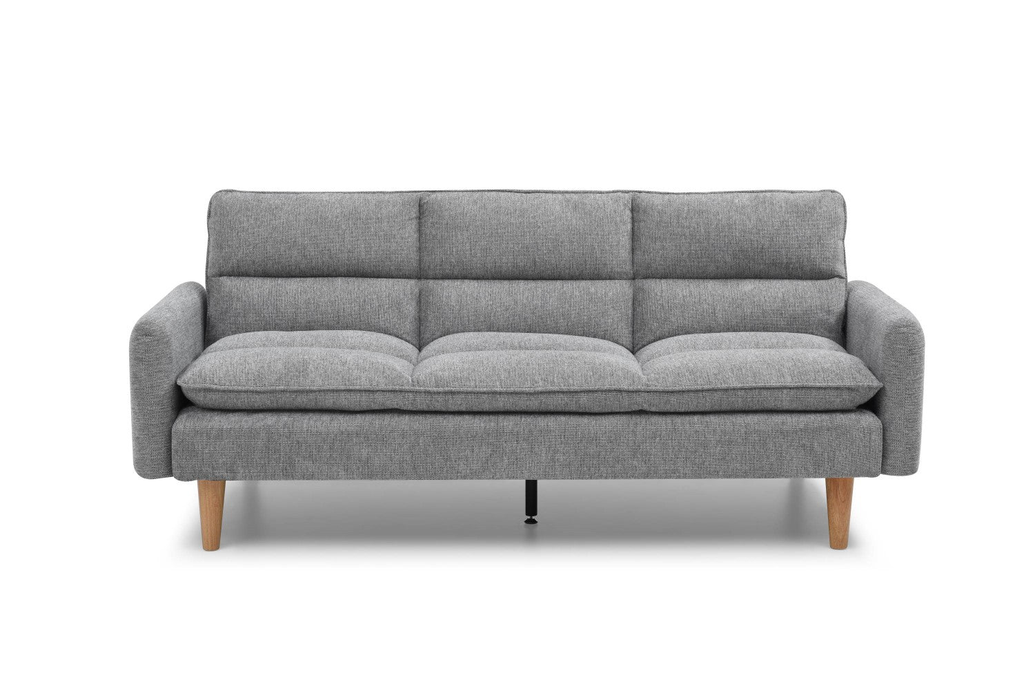 Cosy Rest Chenille Effect Light Grey 3 Seater Sofa Bed