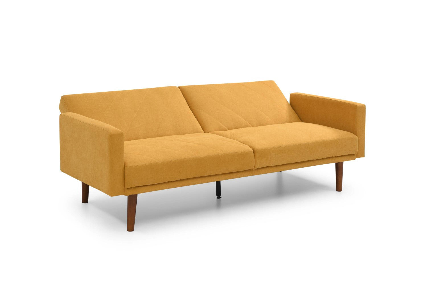 Relax Linen Effect Mustard 3 Seater Sofa Bed