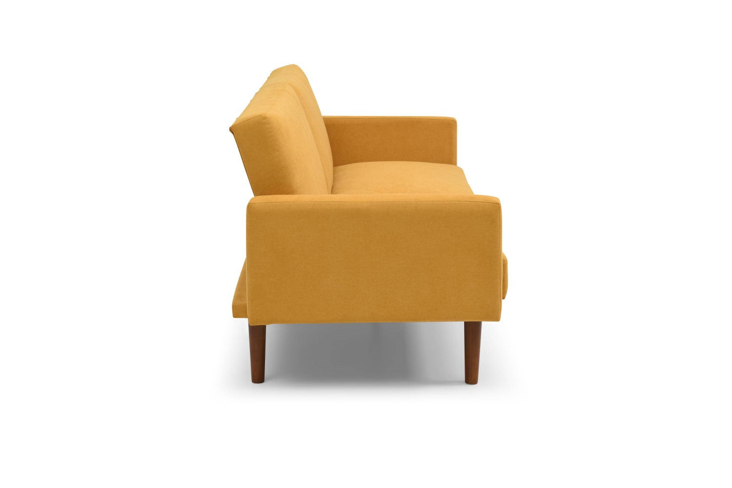 Relax Linen Effect Mustard 3 Seater Sofa Bed