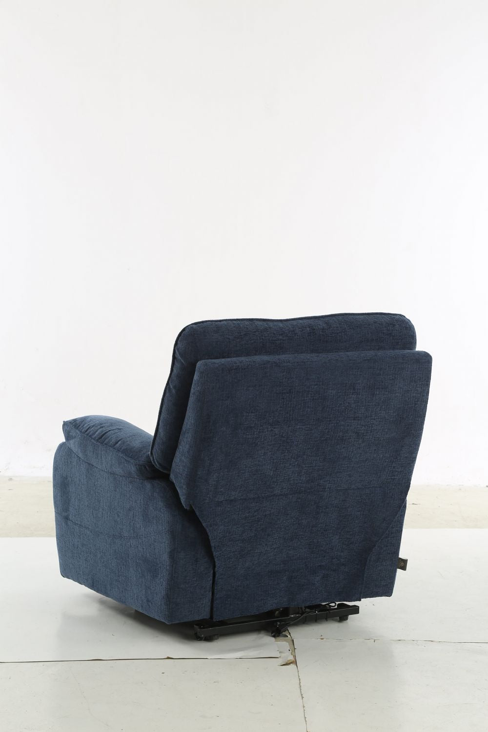 Blue Fabric Electric Rise and Recliner Massage Chair