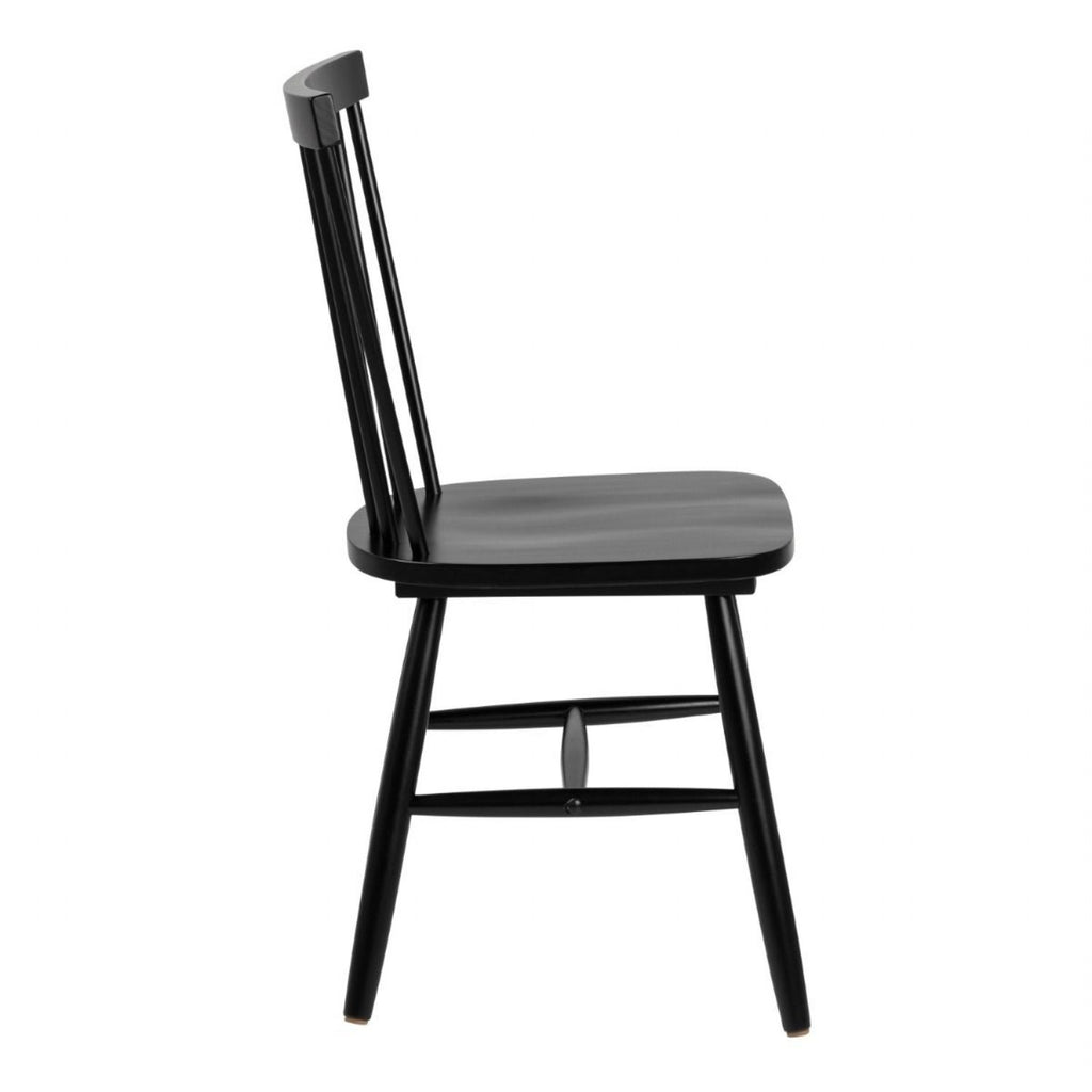 Kenley Extending Dining Table in Oak 4590cm Includes 4 Riano Dining Chairs in Black