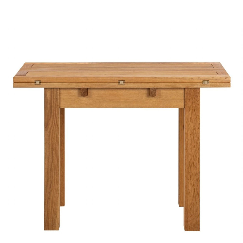 Kenley Extending Dining Table in Oak 4590cm Includes 4 Riano Dining Chairs in Black
