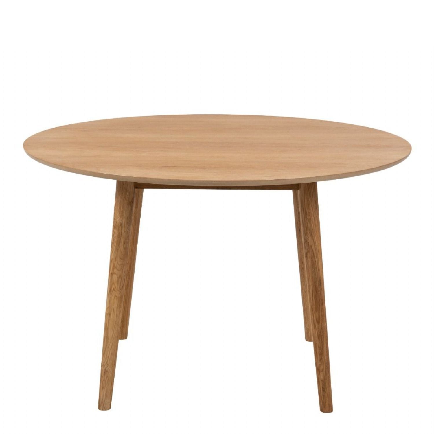 Nagano Round Dining Table in Oak includes 4 Femke Dining Chair in Olive Green