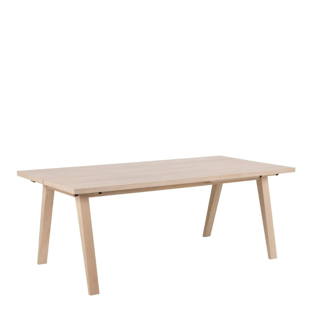 ALine Extendable Dining Table in White Oak 200 286 x 74.6 x 95cm