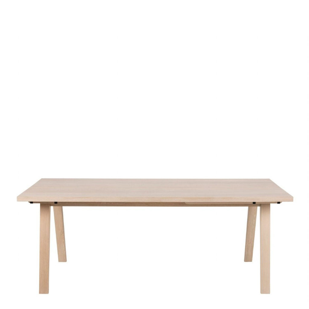 ALine Extendable Dining Table in White Oak 200 286 x 74.6 x 95cm