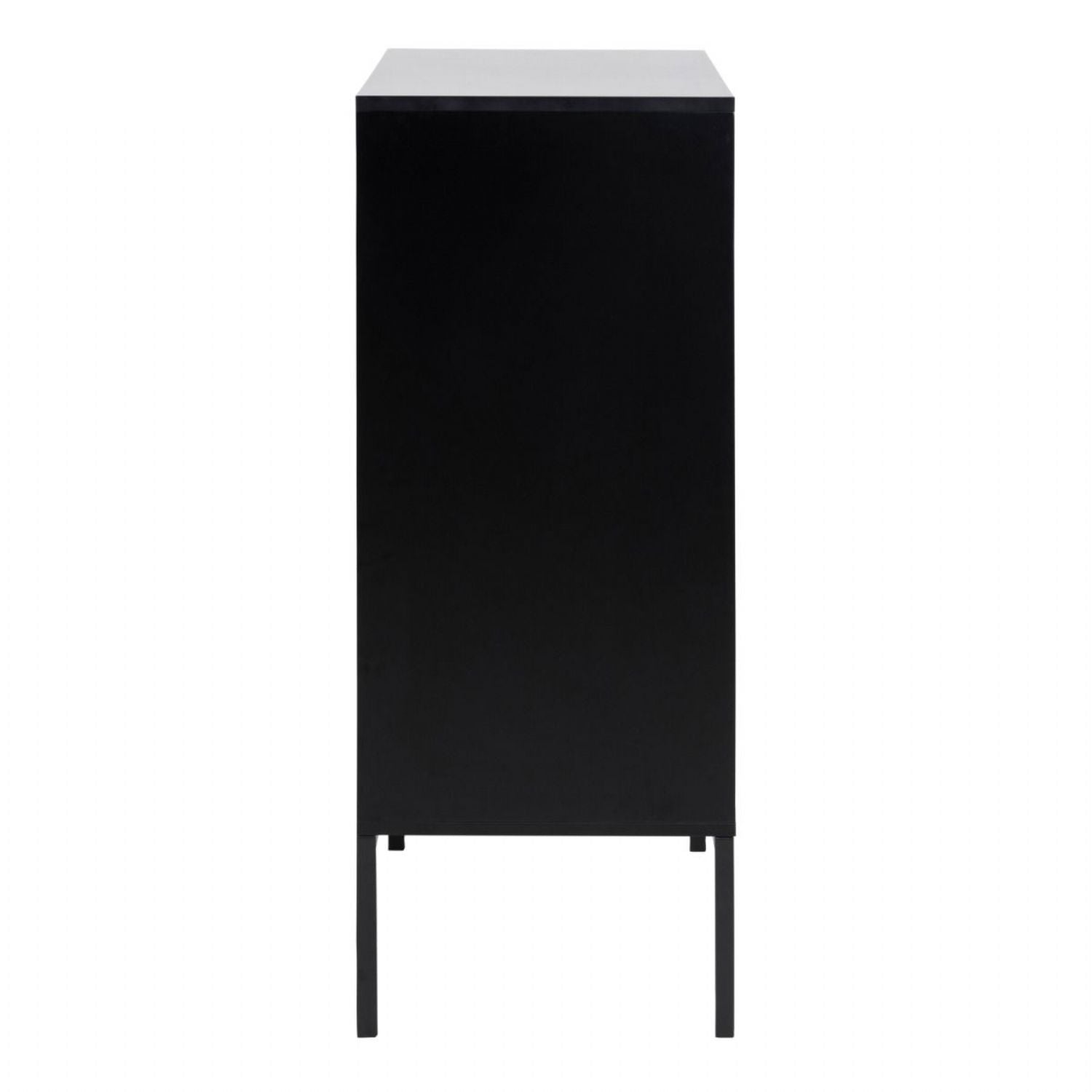 Seaford 3 Door 2 Drawer Sideboard in Black And Oak