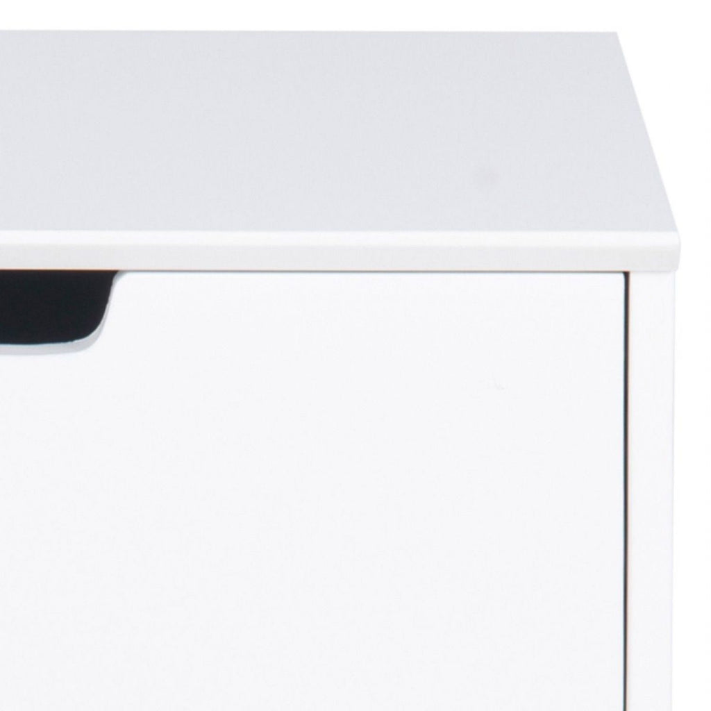Mitra 1 Drawer Bedside Table in White