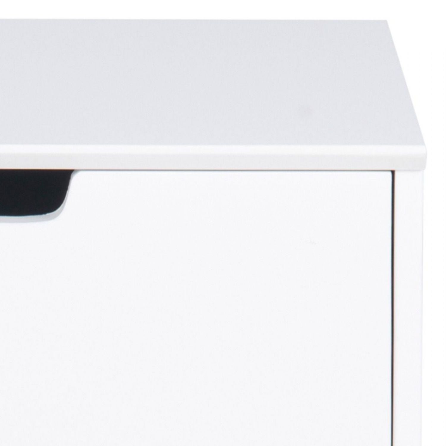 Mitra 1 Drawer Bedside Table in White