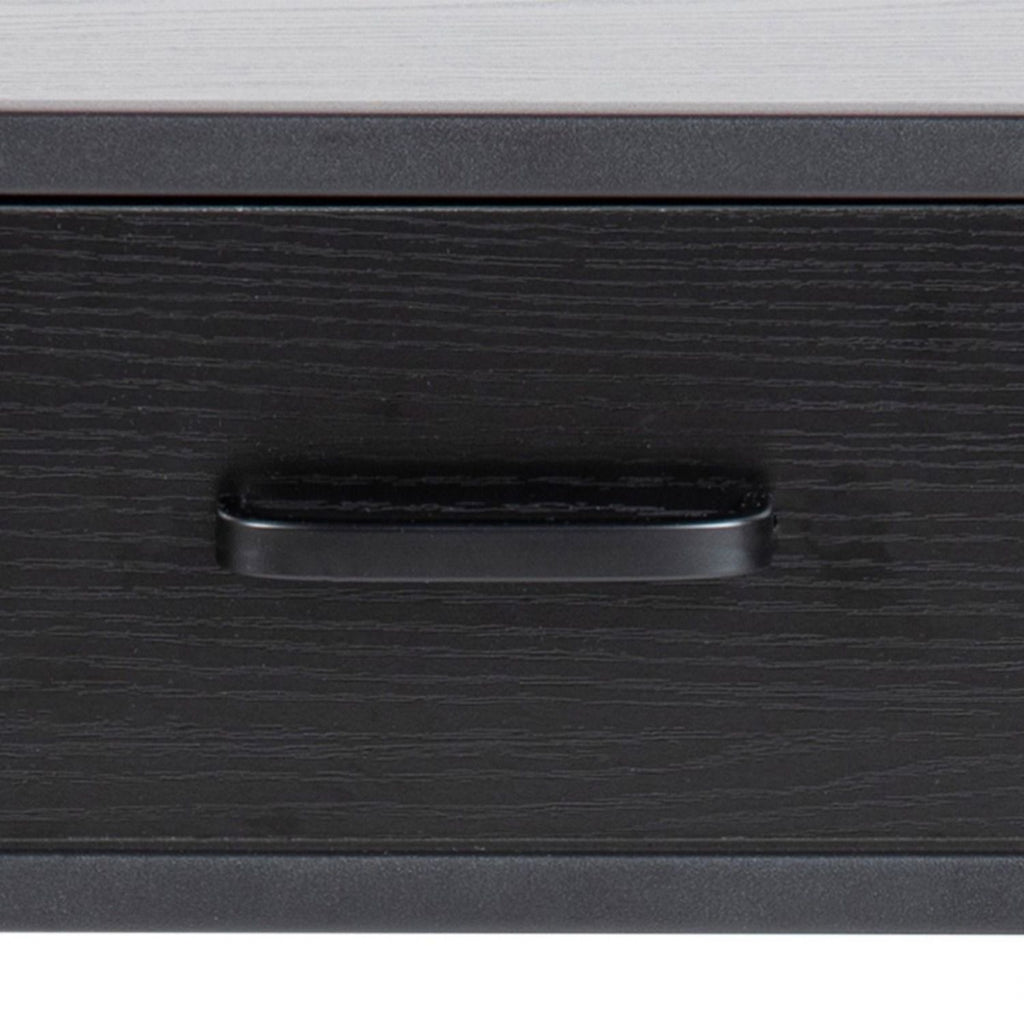 Seaford Bedside Table with 1 Drawer in Black