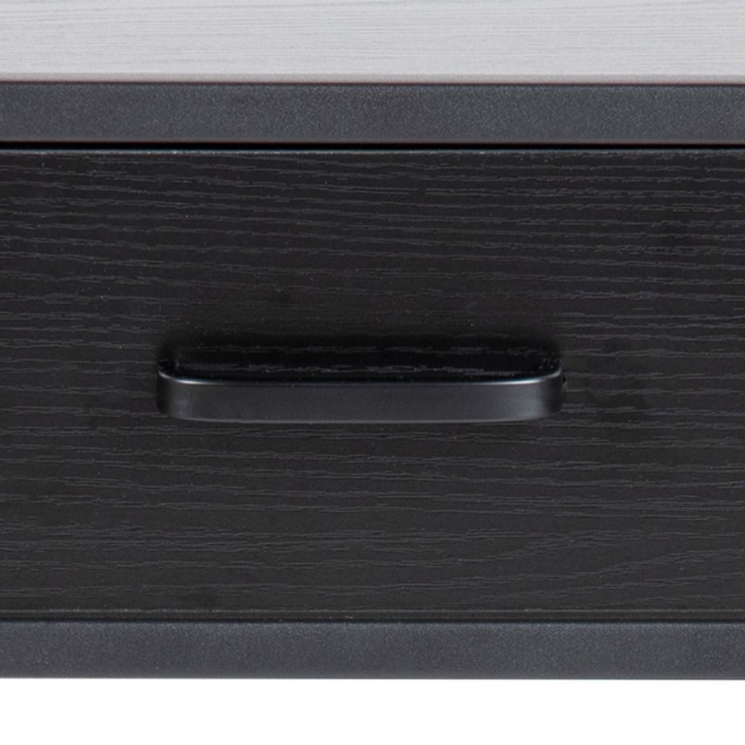 Seaford Bedside Table with 1 Drawer in Black
