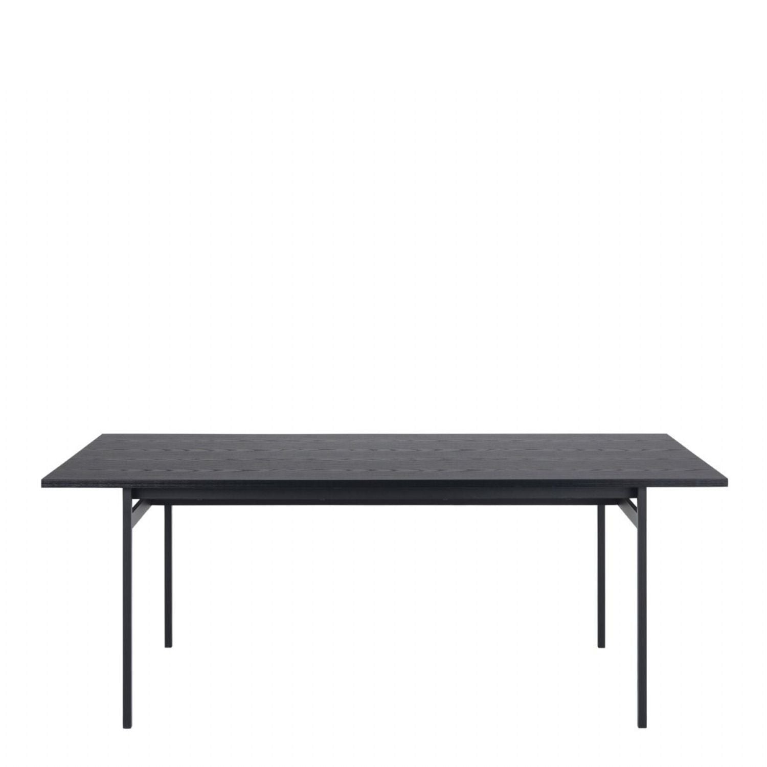 Angus Dining Table in Black includes 4 Carrie Swivel Dining Chair in Sand