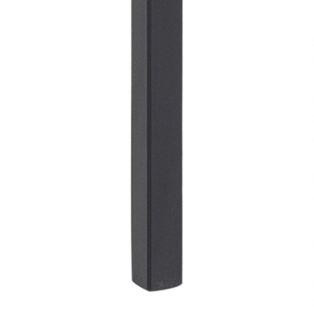 Angus Dining Table in Black includes 4 Carrie Swivel Dining Chair in Sand