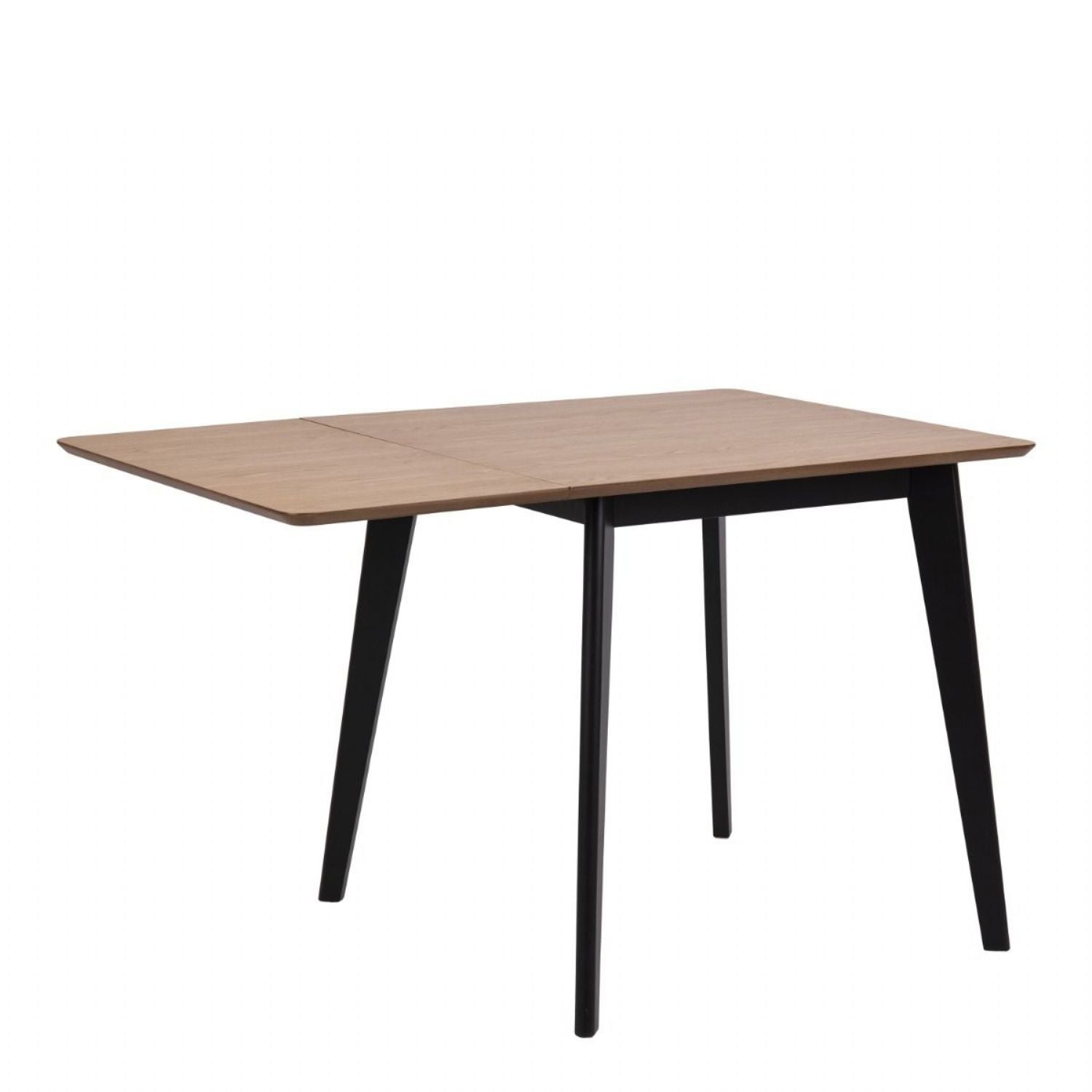 Roxby Extending Dining Table 80120cm in Oak & Black Includes 4 Roxby Dining Chairs in Black and Oak