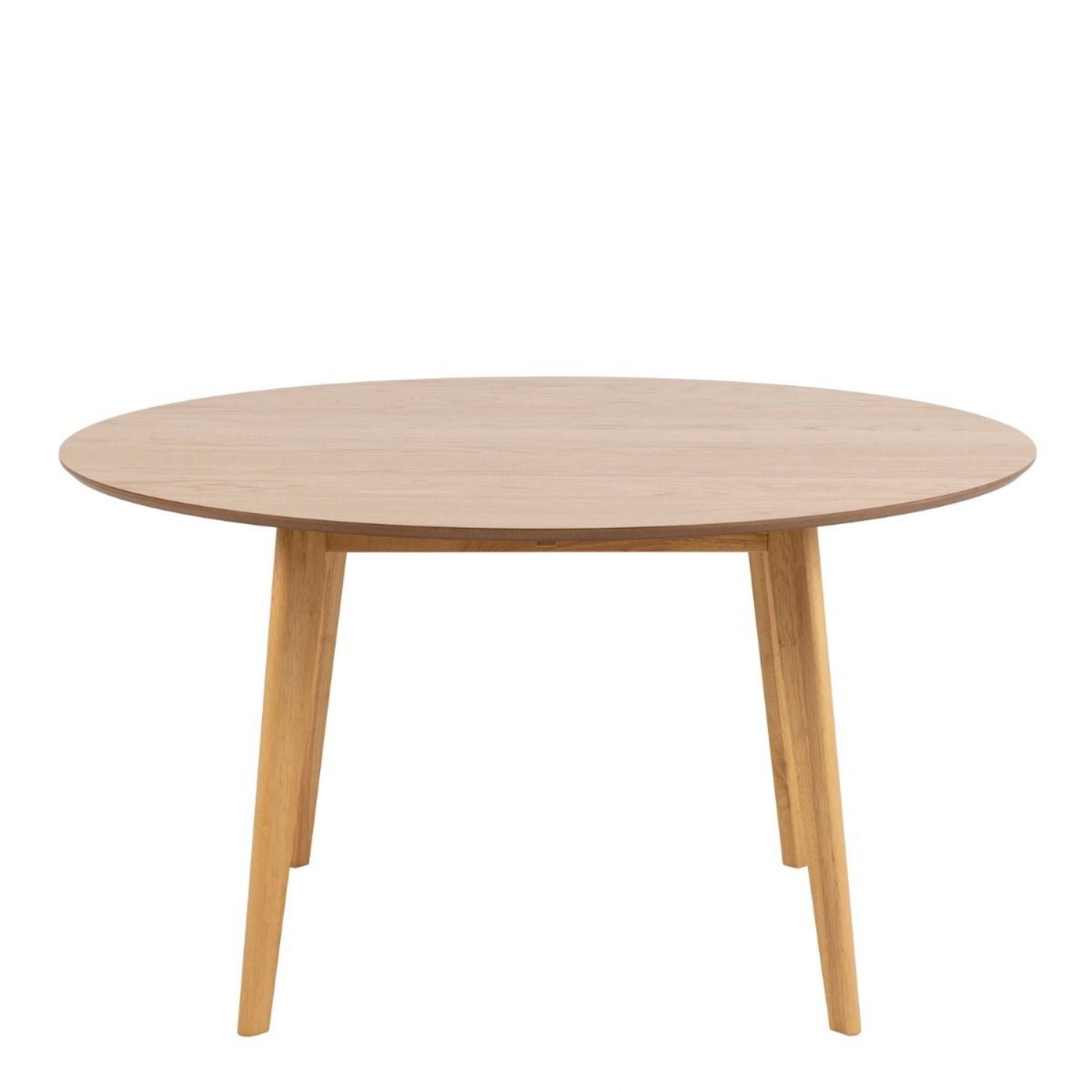 Roxby Round Dining Table in Oak 140x76cm includes 4 Roxby Dining Chairs in Oak