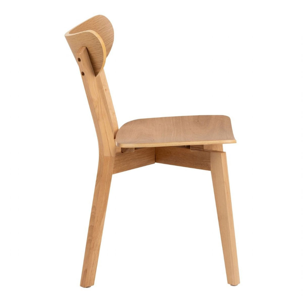 Roxby Round Dining Table in Oak 140x76cm includes 4 Roxby Dining Chairs in Oak