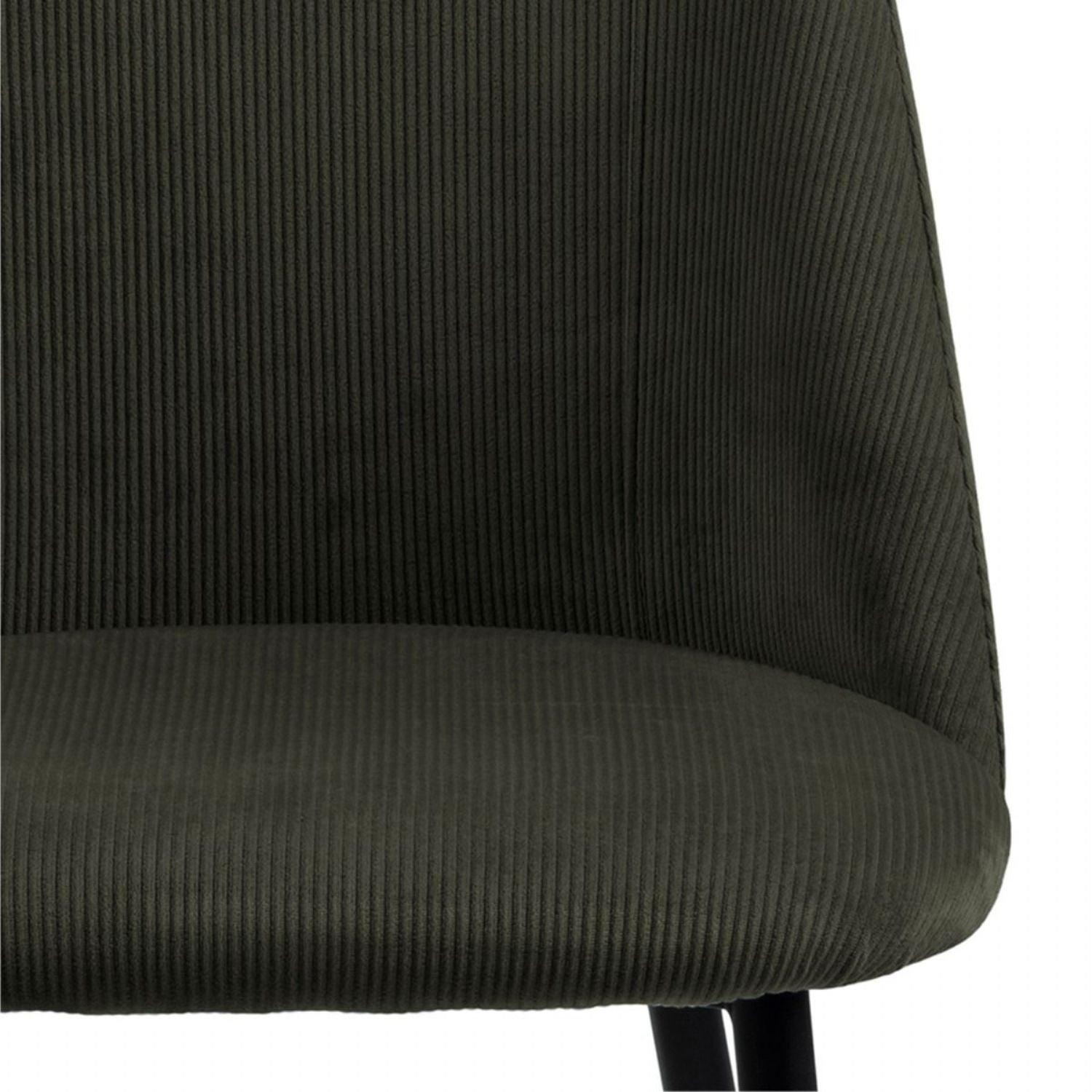 Ines Dining Chair in Olive Green Set of 4