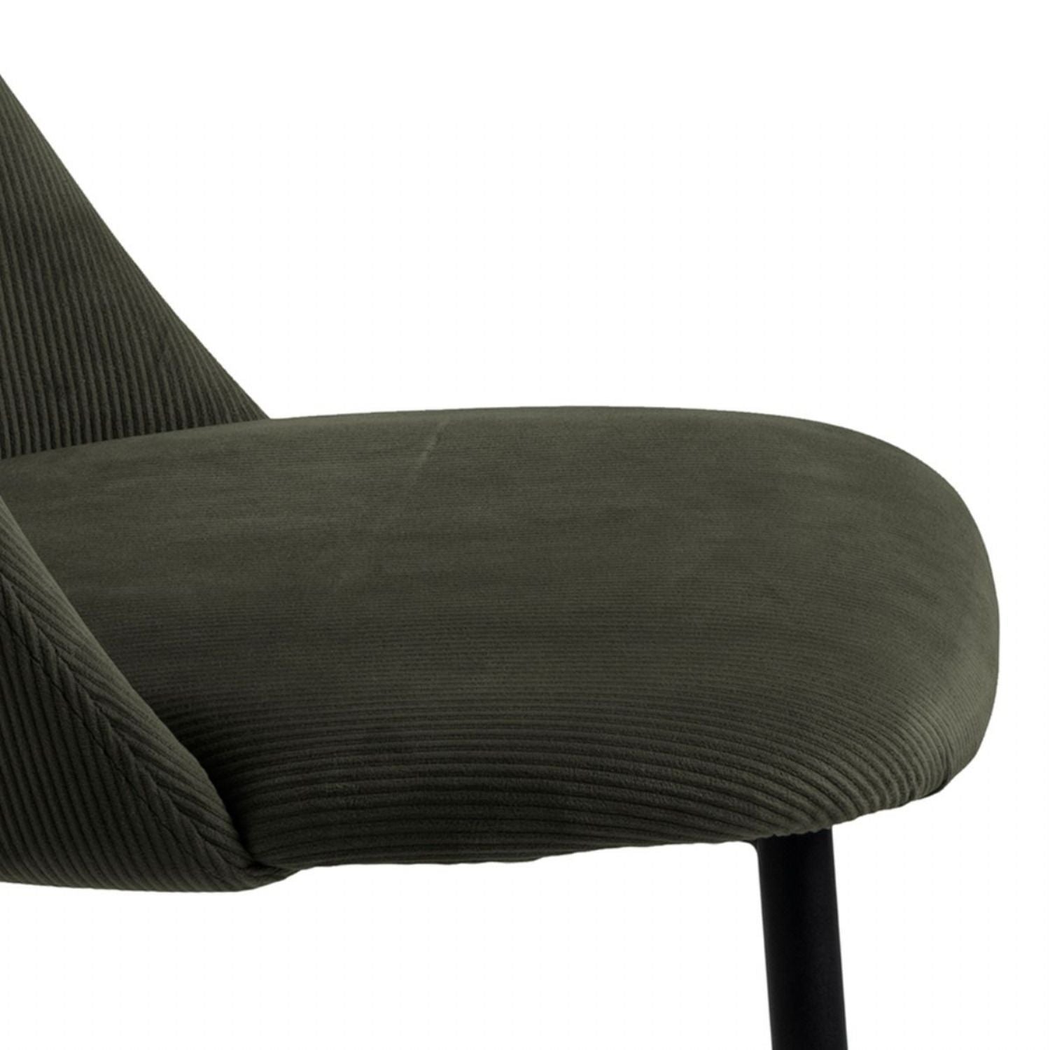 Ines Dining Chair in Olive Green Set of 4