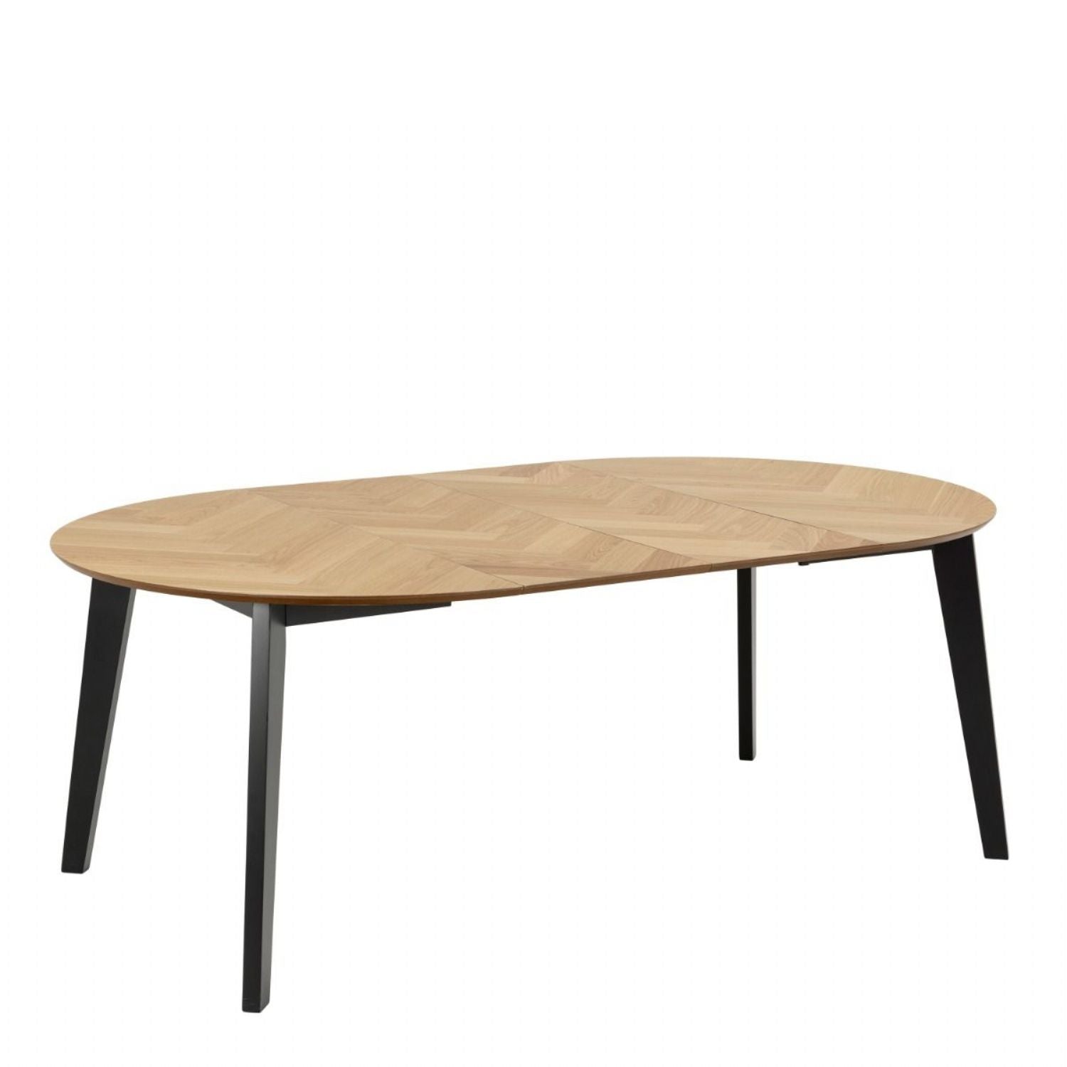 Georgetown Round Dining Table in Oak and Black