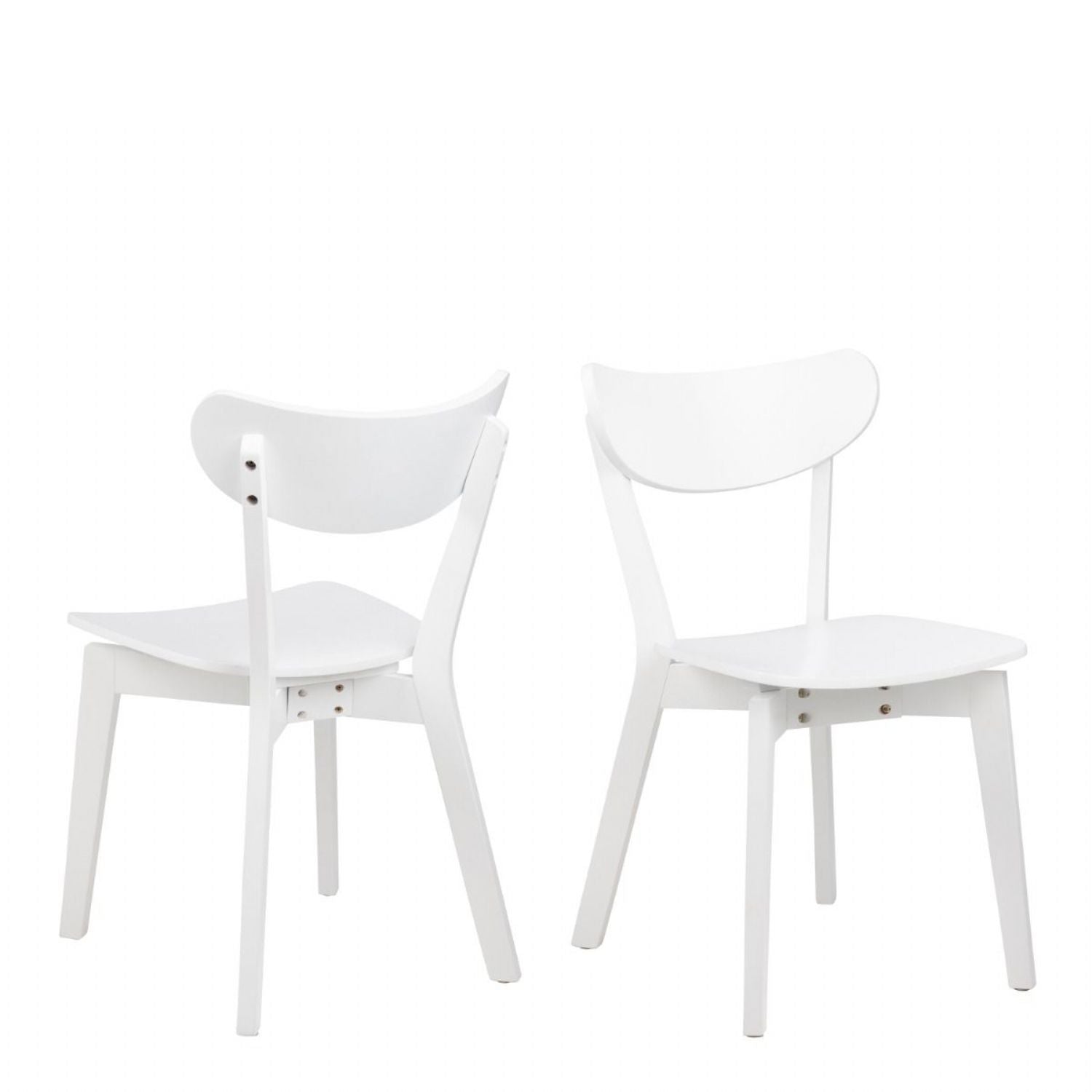 Roxby Square Dining Table in White includes 2 Roxby Dining Chair in White