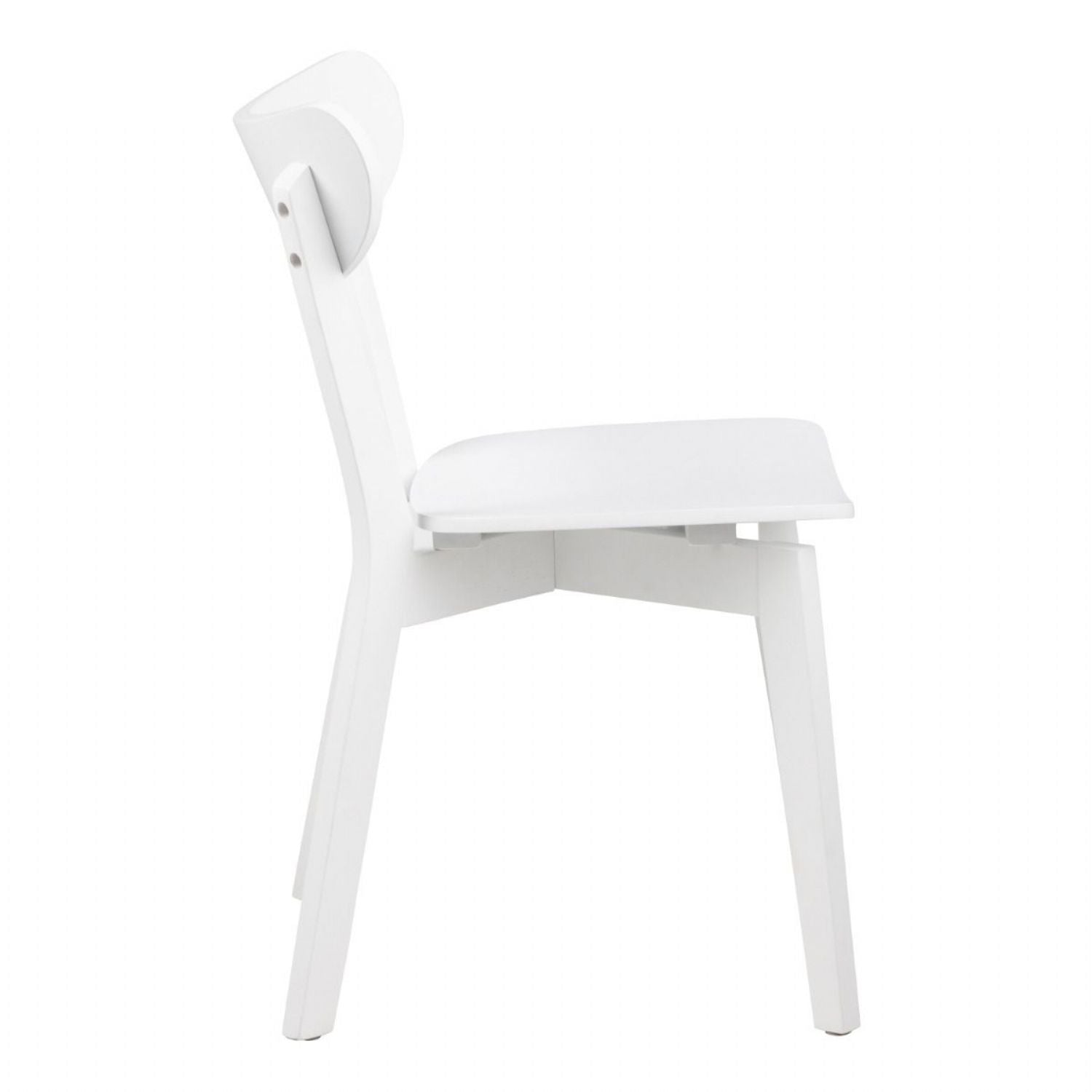 Roxby Square Dining Table in White includes 4 Roxby Dining Chair in White