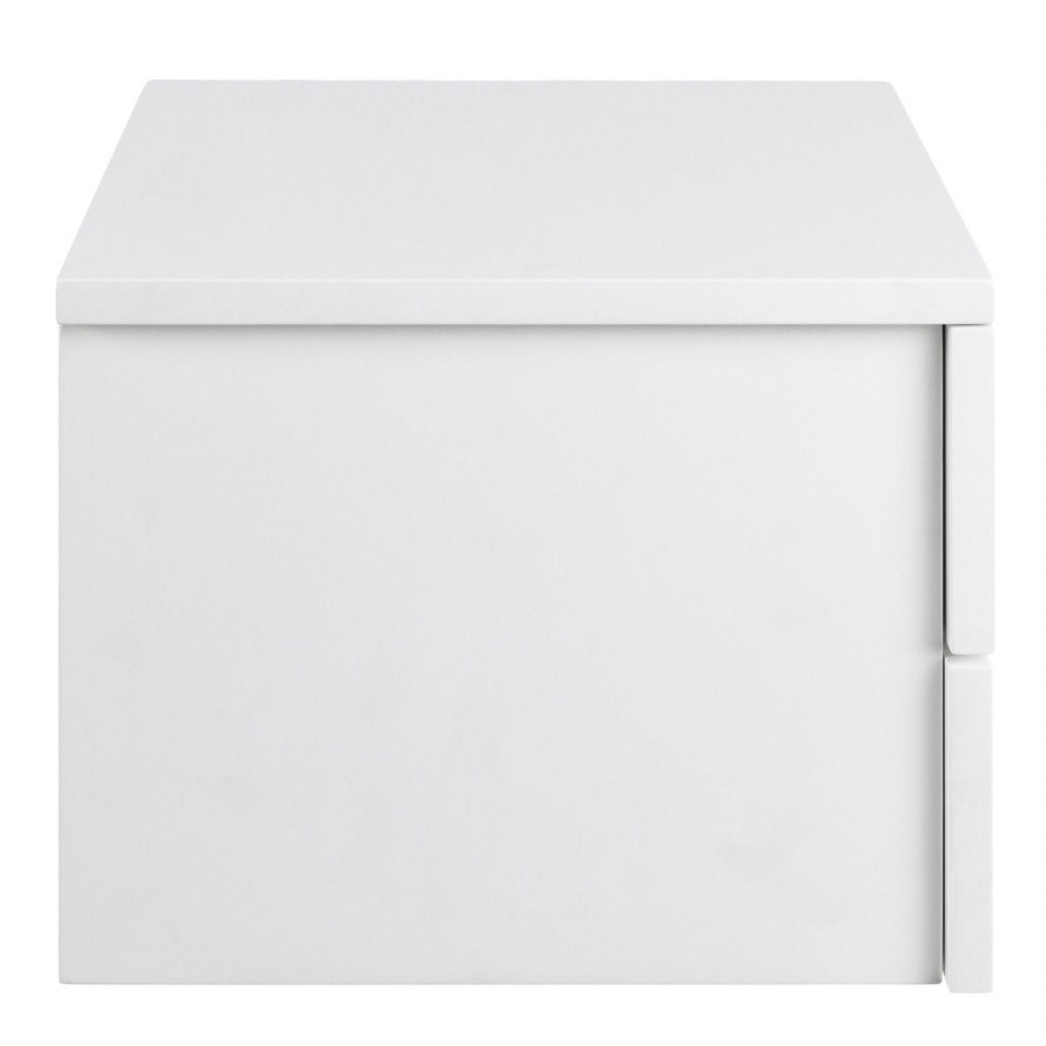 Avignon Bedside Table with 2 Drawers in White