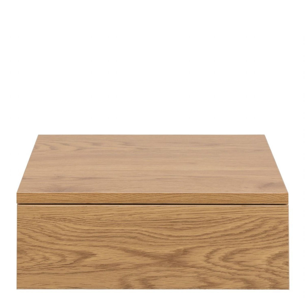 Avignon Square Bedside Table with 1 Drawers in Oak
