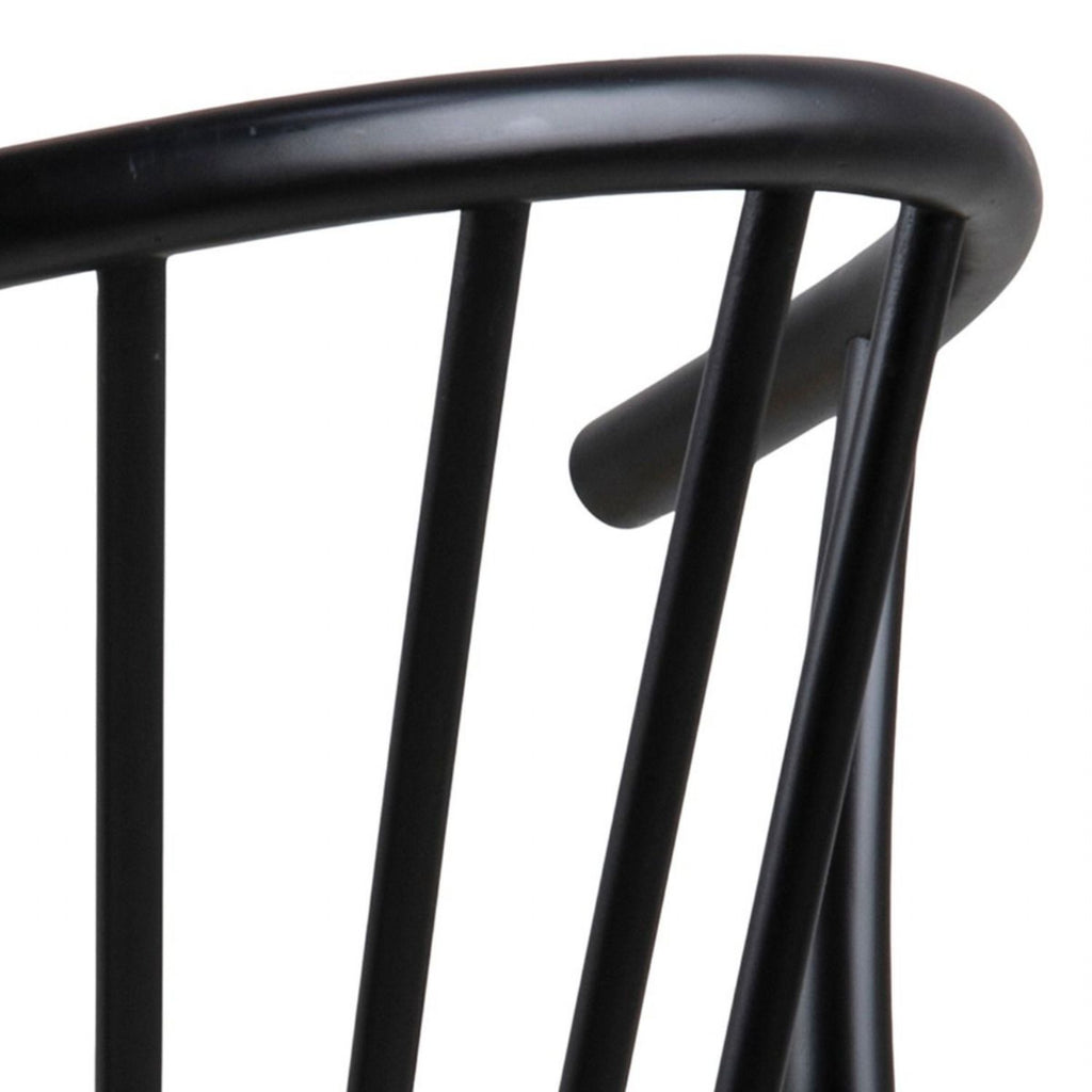 Montreux Round Extending Dining Table in Black 115154 cm includes 4 Cassandra Dining Chair includes Armrest in Black