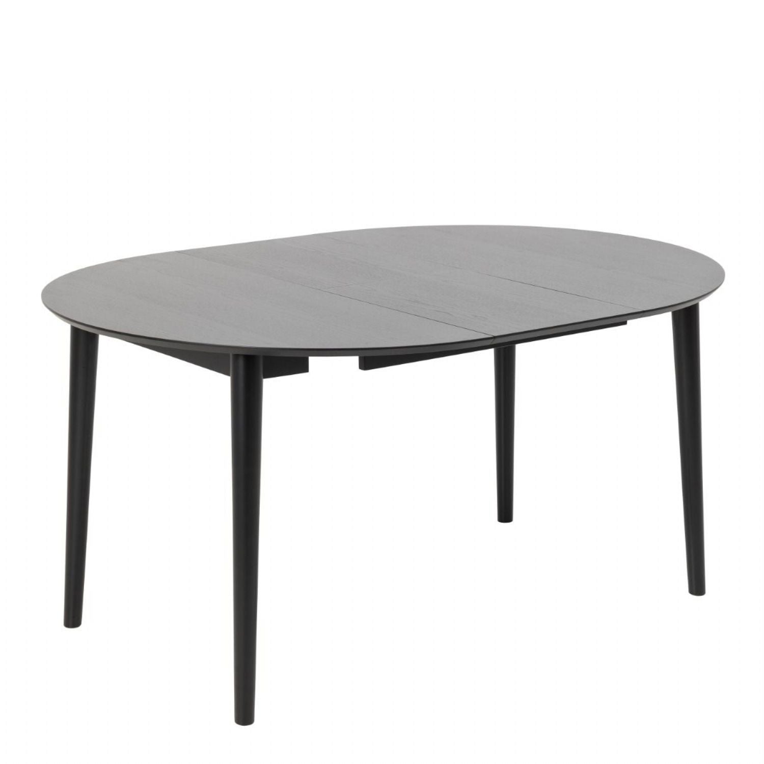 Montreux Round Extending Dining Table in Black 115154 cm includes 4 Cassandra Dining Chair includes Armrest in Black