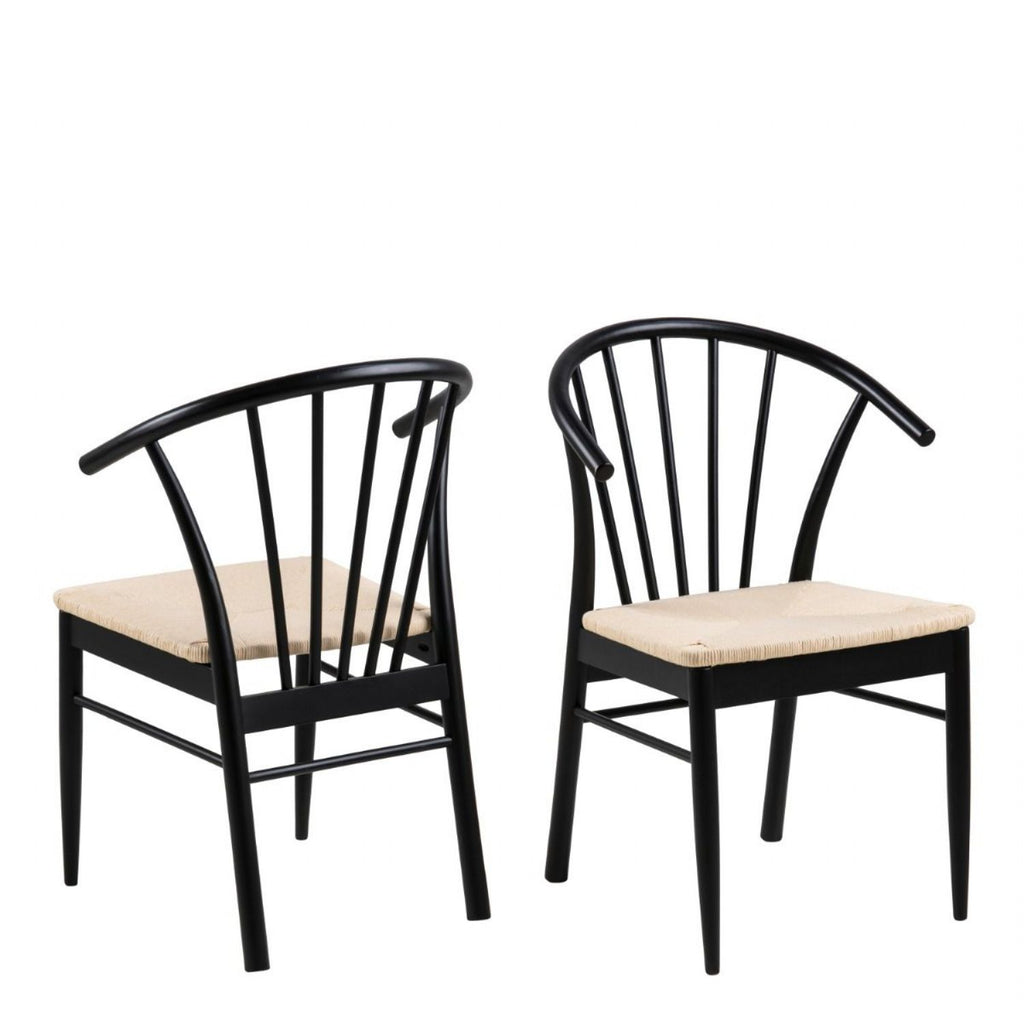 Montreux Round Extending Dining Table in Black 115154 cm includes 4 Cassandra Dining Chair includes Armrest in Black
