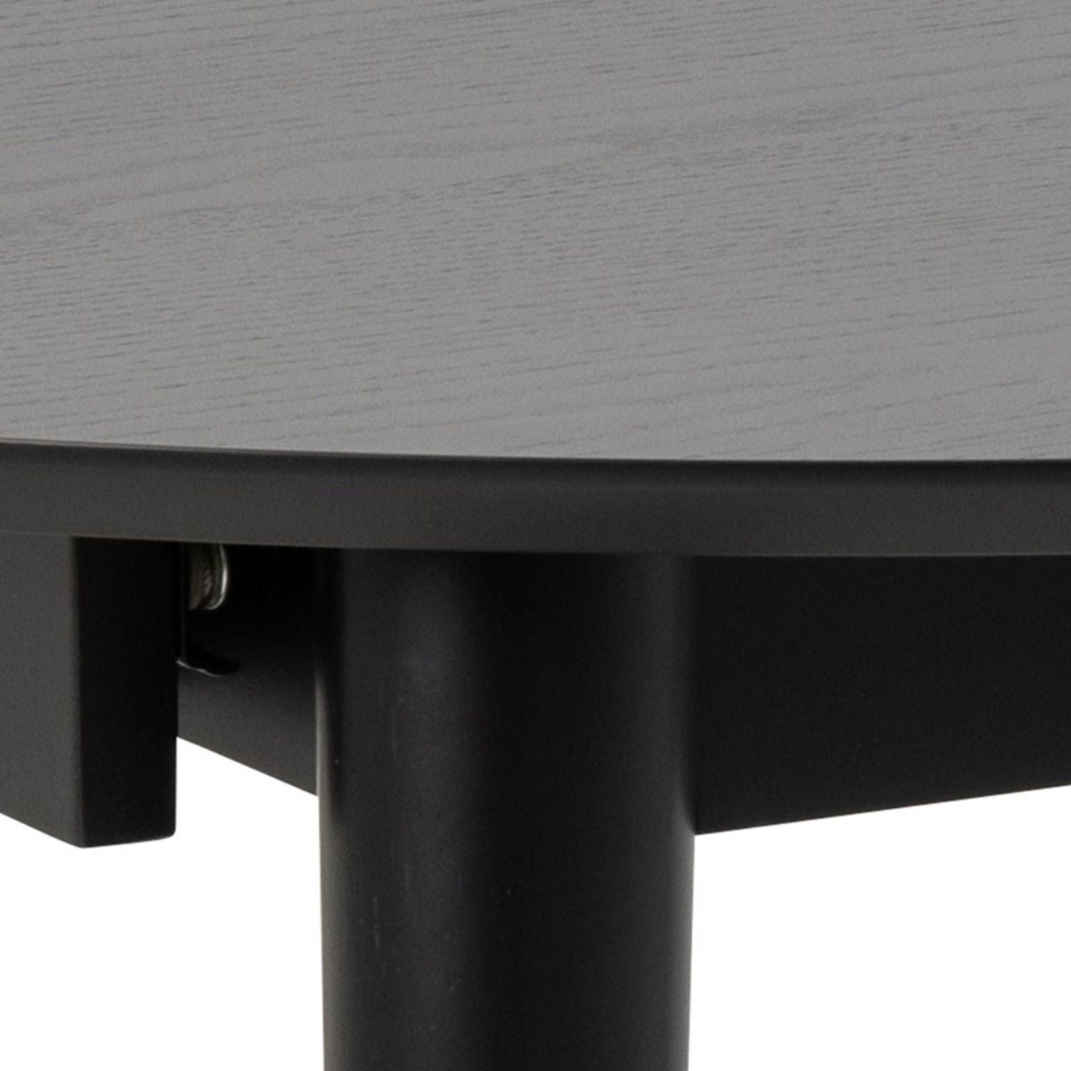 Montreux Round Extending Dining Table in Black 115154 cm includes 6 Cassandra Dining Chair includes Armrest in Black