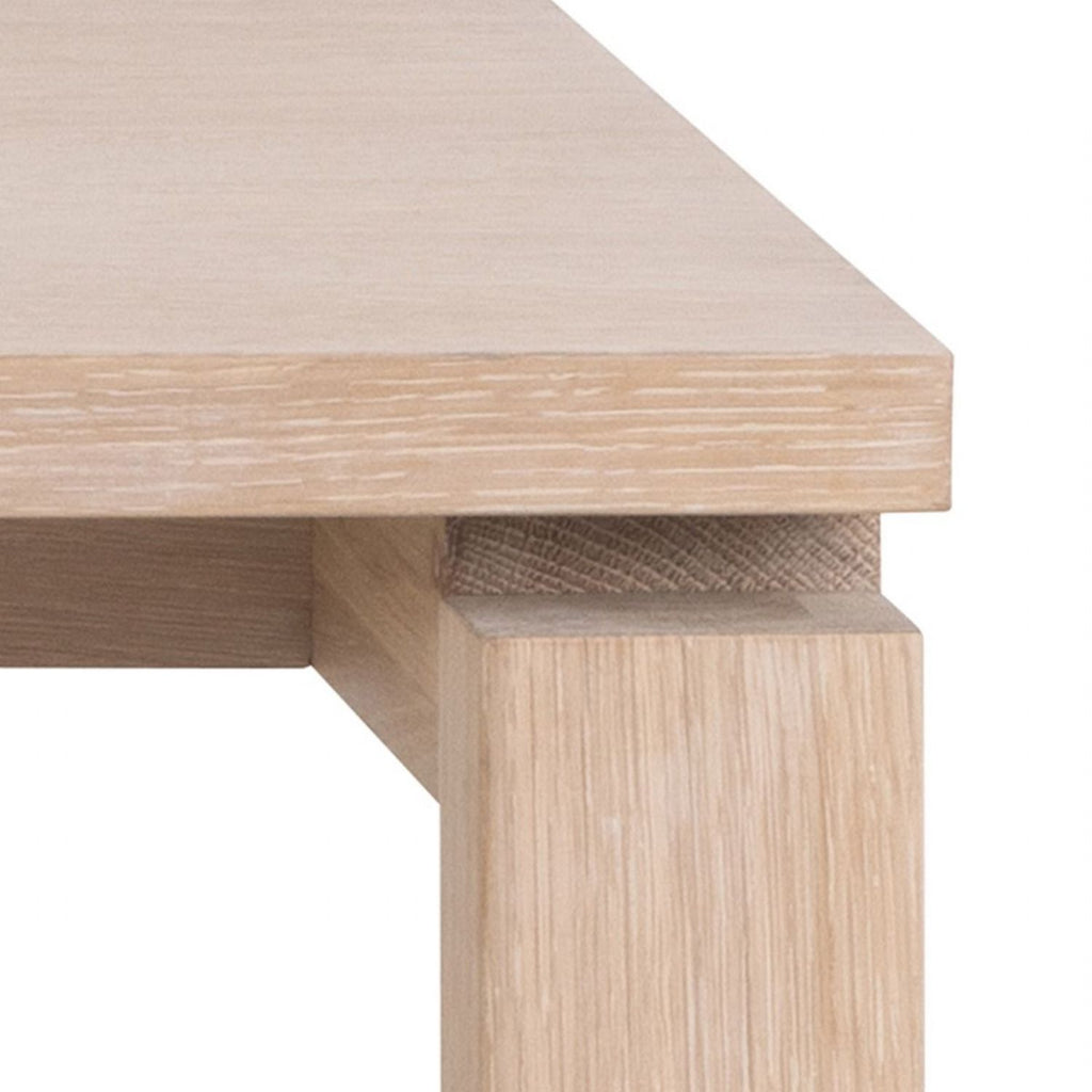 Linley Extendable Dining Table in White Oak 200 300 x 100 x 75cm