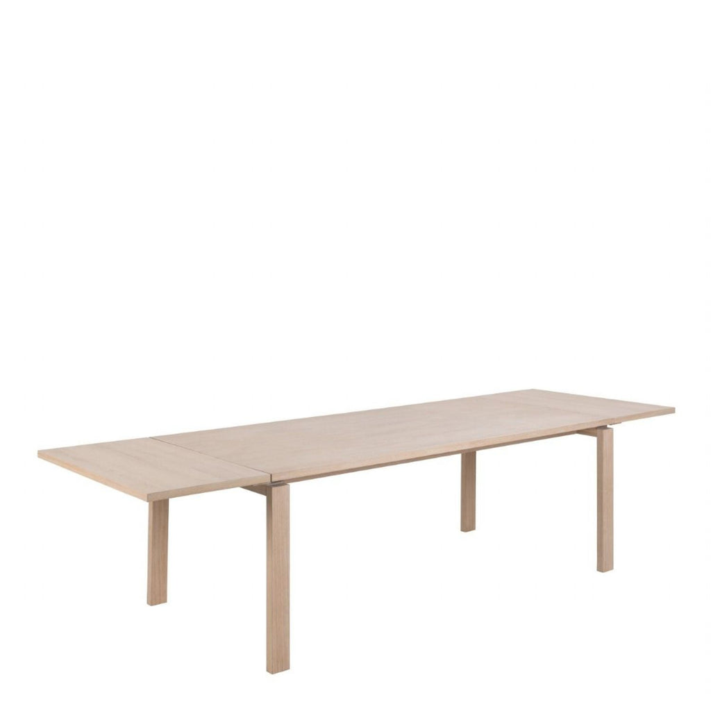 Linley Extendable Dining Table in White Oak 200 300 x 100 x 75cm