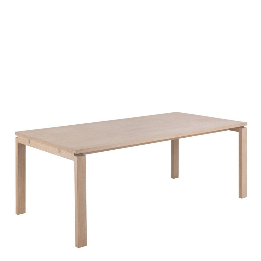 Linley Extendable Dining Table in White Oak 200 300 x 100 x 75cm