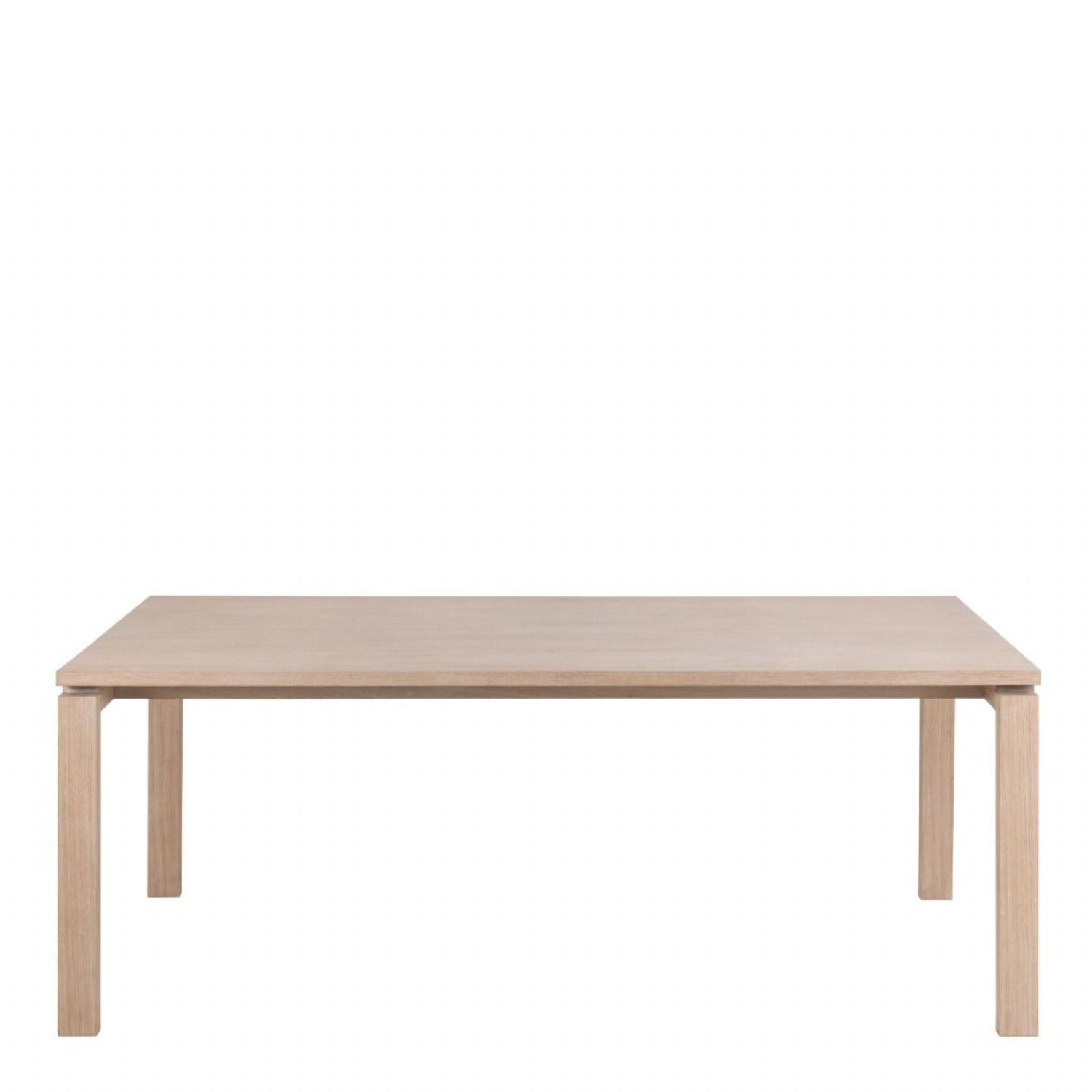 Linley Extendable Dining Table in White Oak 200 300 x 100 x 75cm