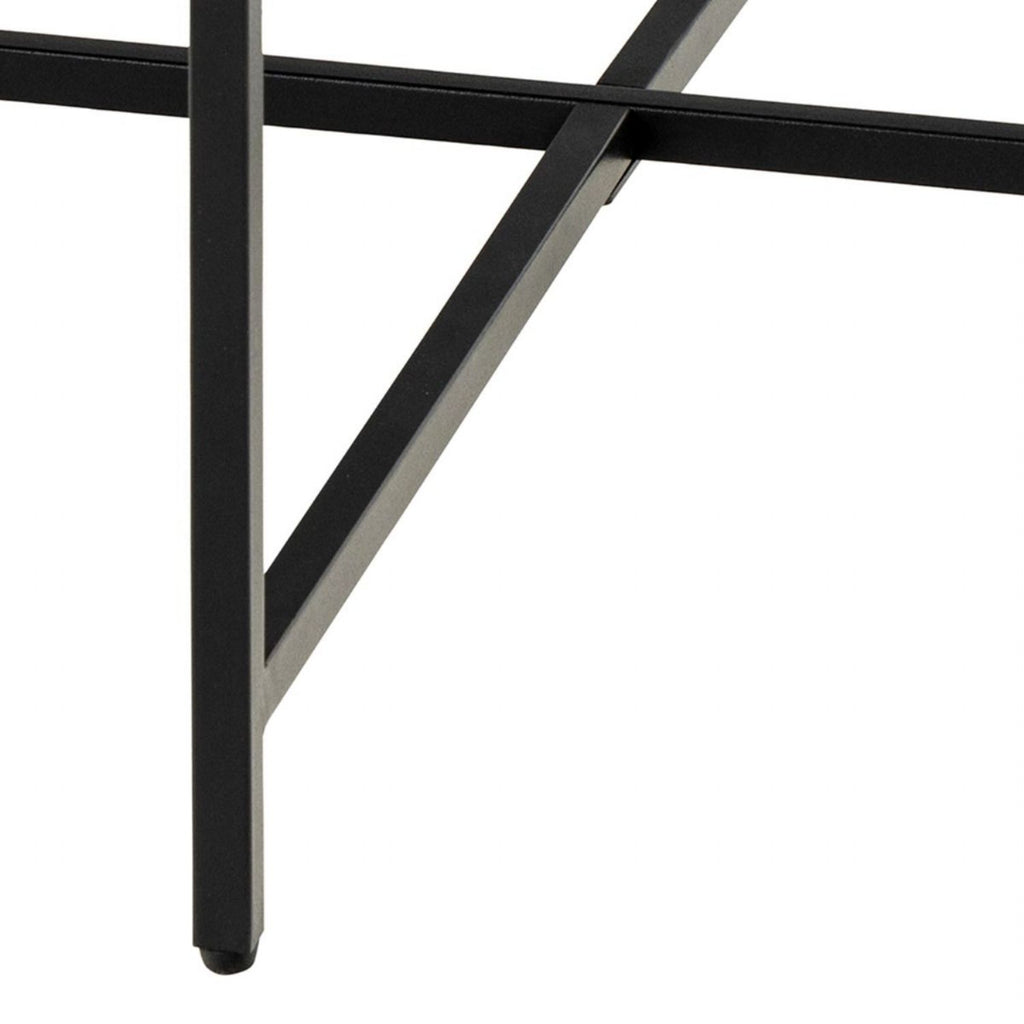 Lamoine Round Coffee Table in Matt Black