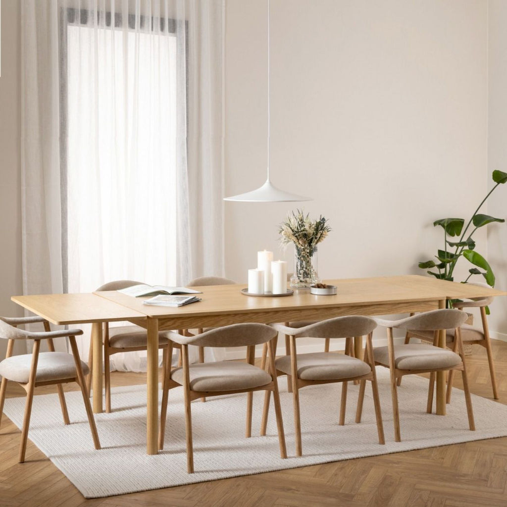 Atlantic Extendable Dining Table in Oak 200 300 x 100 x 75cm