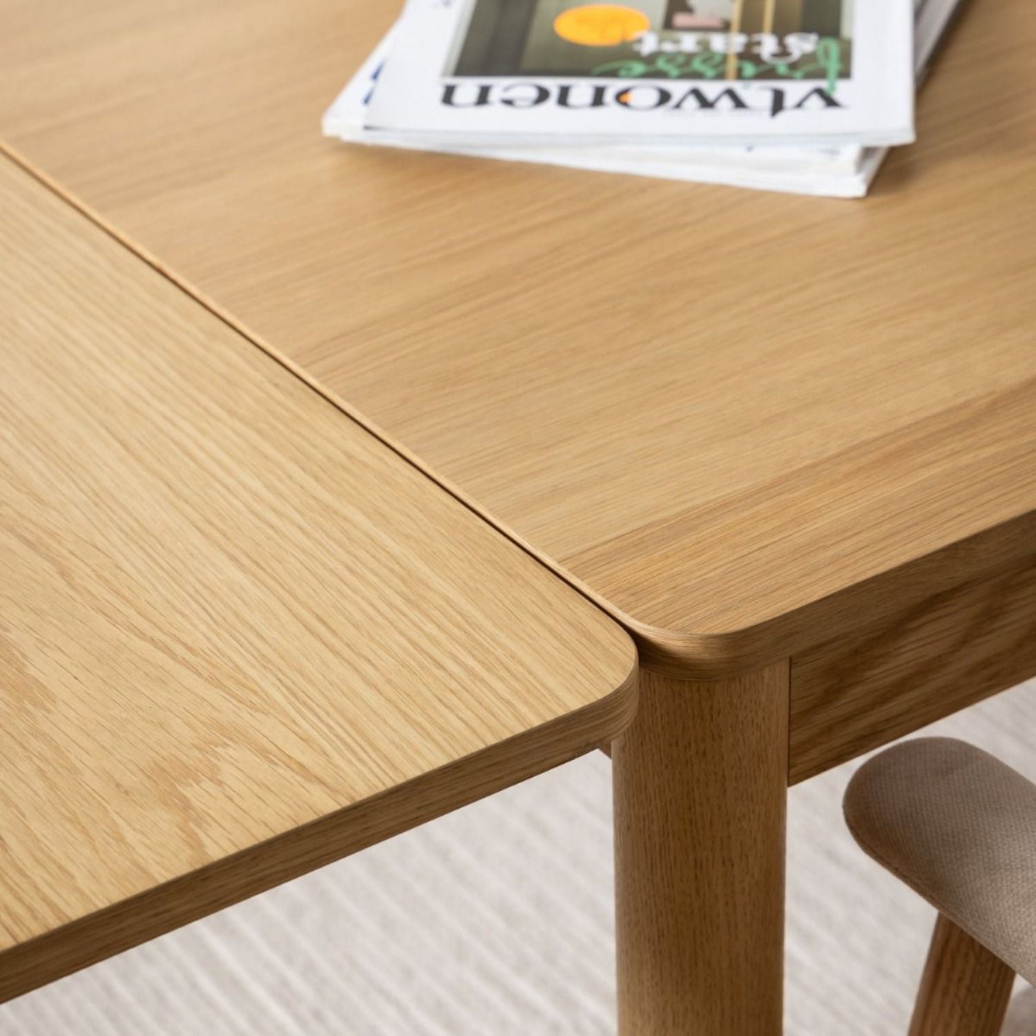 Atlantic Extendable Dining Table in Oak 200 300 x 100 x 75cm