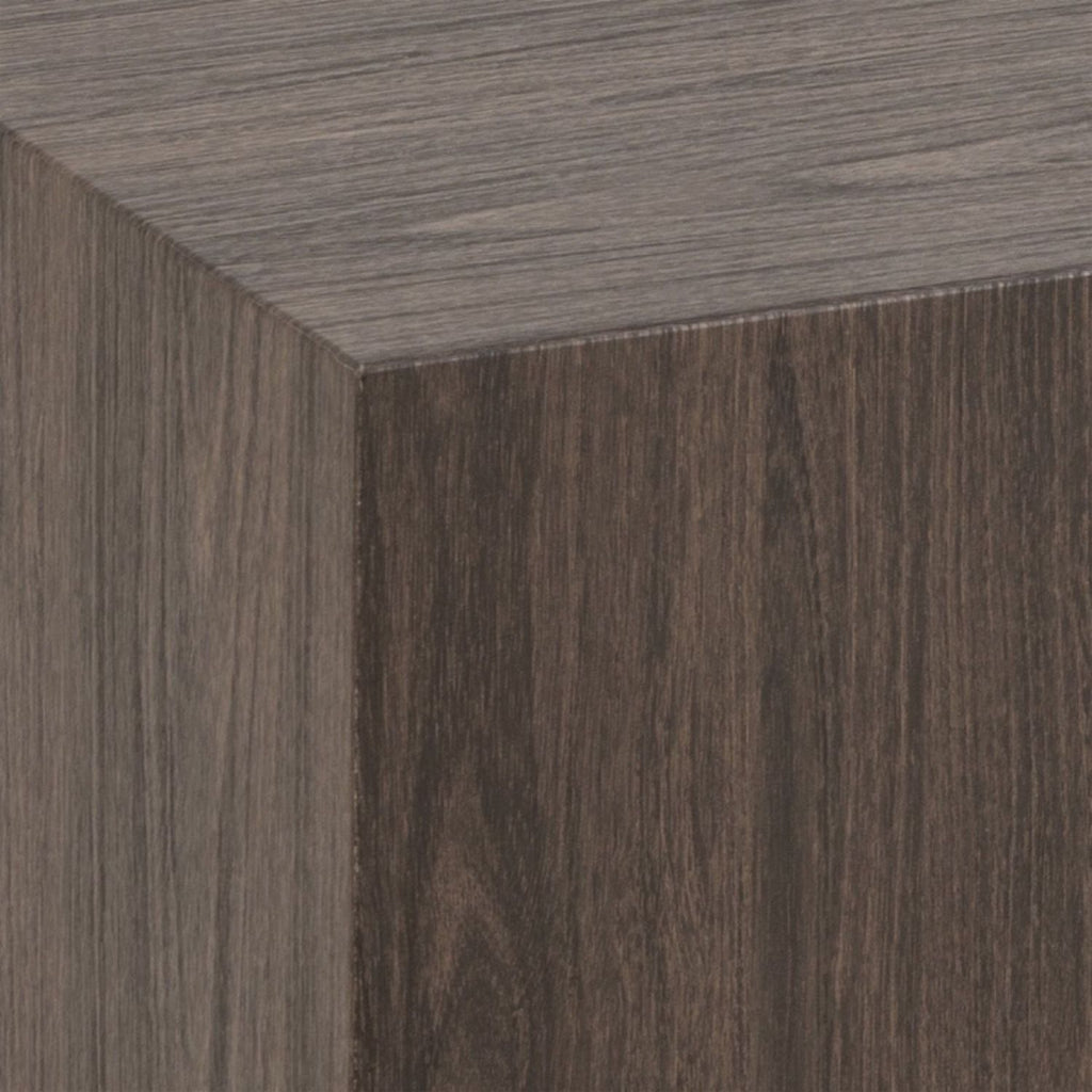 Dice Square Coffee Table Set in Smoked Ash