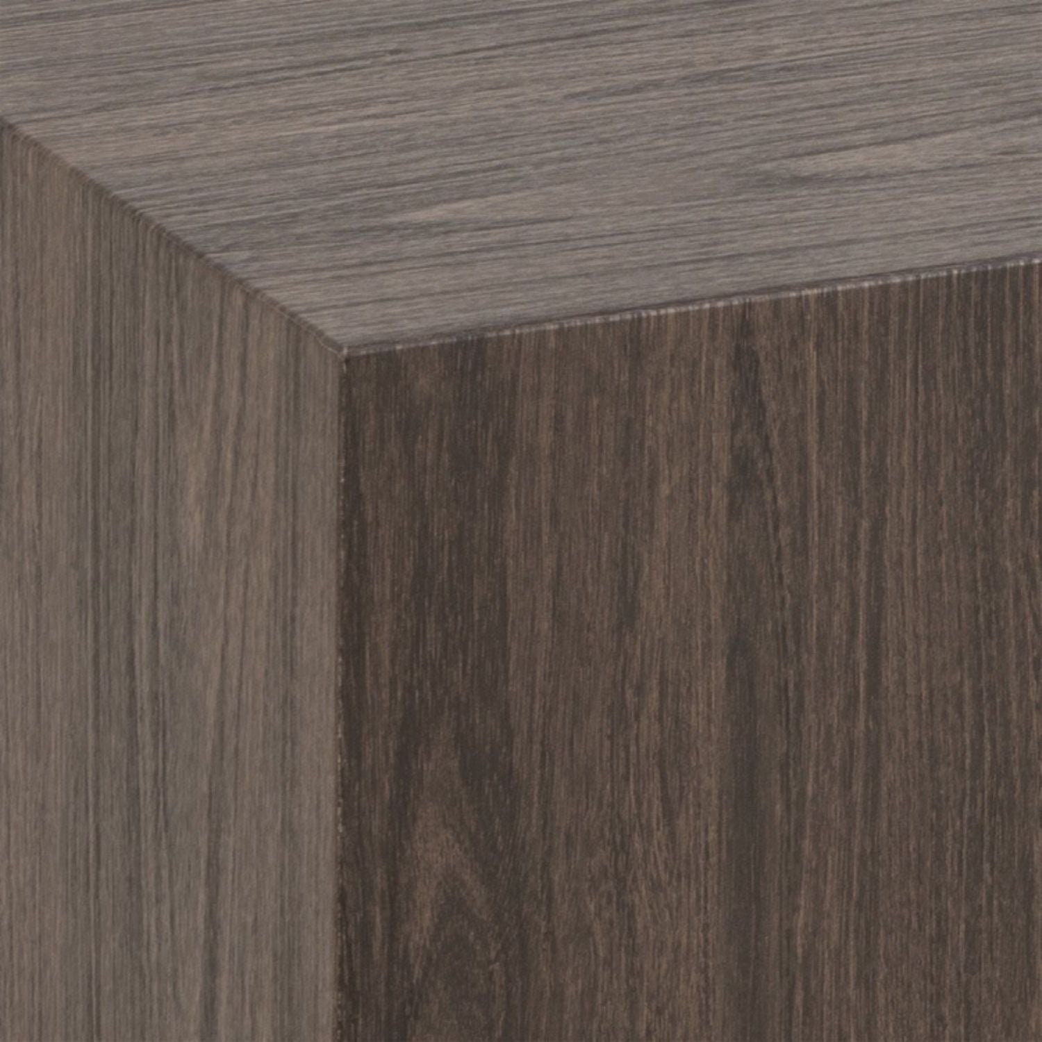 Dice Square Coffee Table Set in Smoked Ash