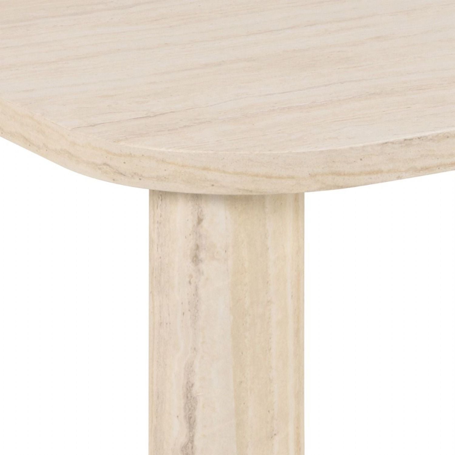 Solano Rectangular Coffee Table in Light Travertine 100x75cm