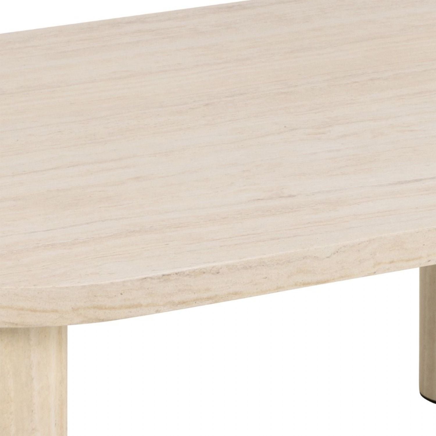 Solano Rectangular Coffee Table in Light Travertine 100x75cm