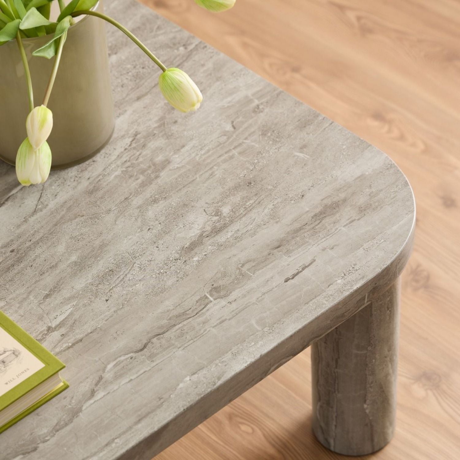 Solano Rectangular Coffee Table in grey 100x75cm