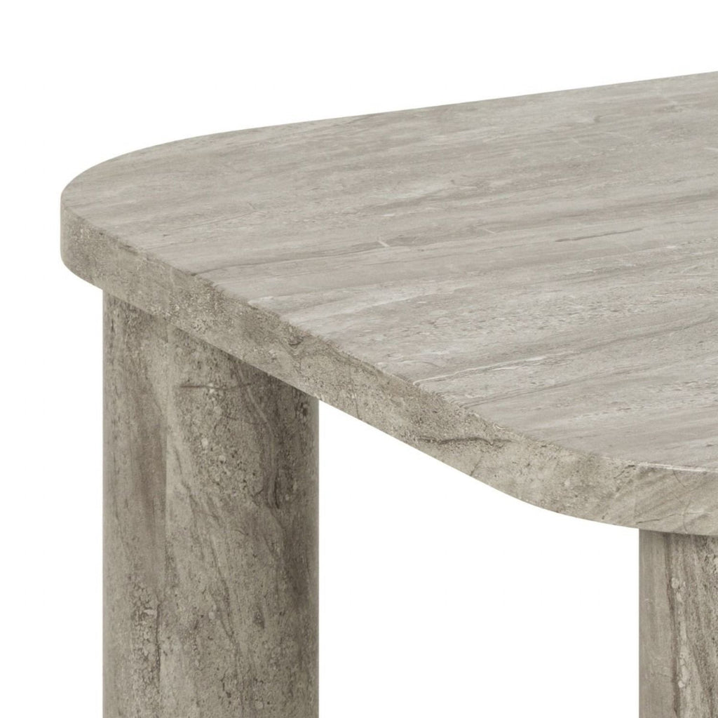 Solano Rectangular Coffee Table in grey 100x75cm