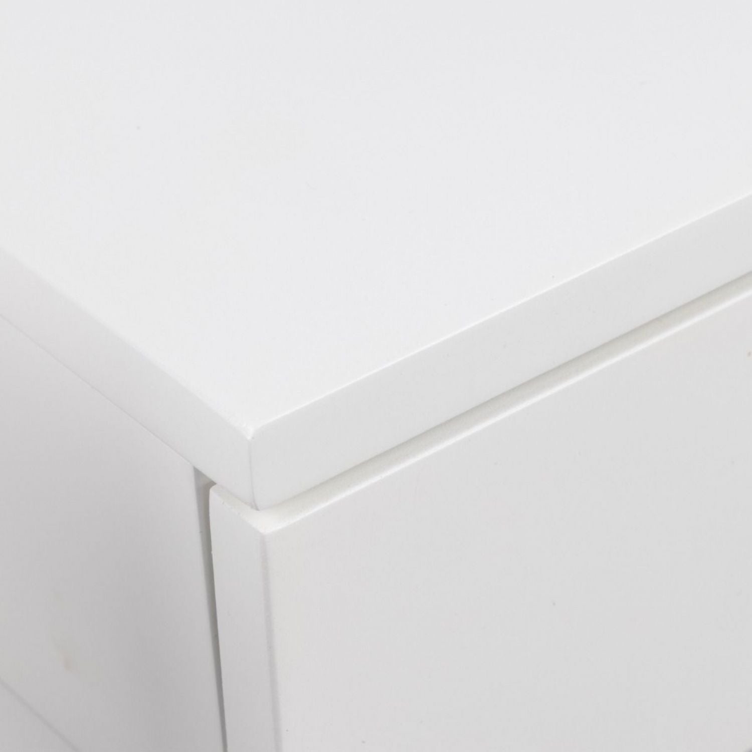 Ashlan 1 Drawer Wall Mounted Square Bedside Table in White