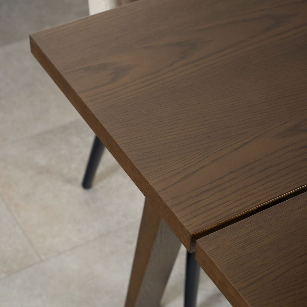 ALine Extendable Dining Table in Smoked Oak 200 286 x 74.6 x 95cm