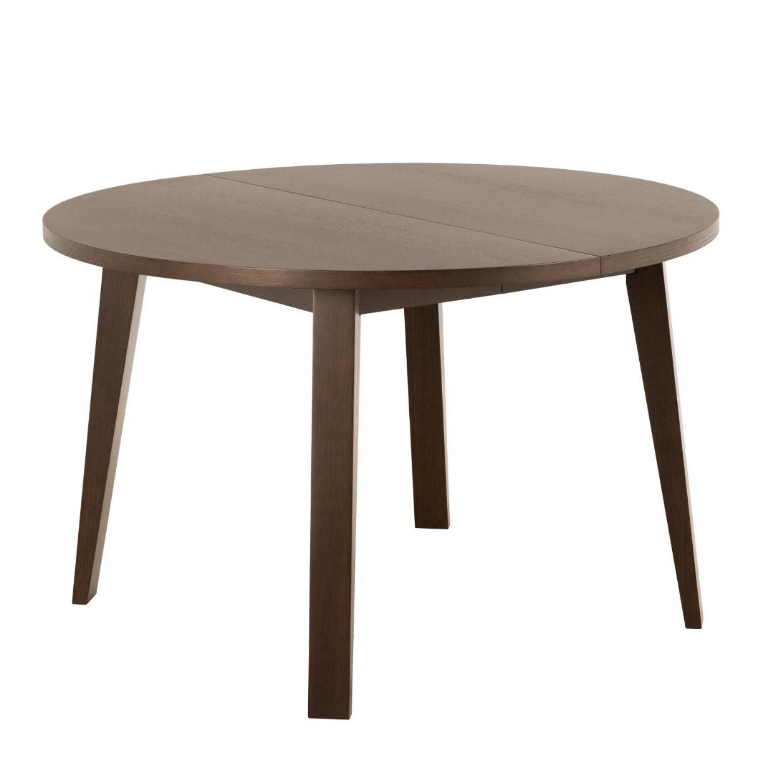ALine Round Extendable Dining Table in Smoked Oak 120 220 x 120 x 75cm