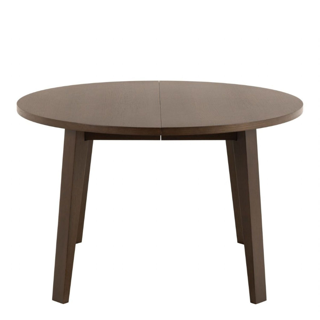 ALine Round Extendable Dining Table in Smoked Oak 120 220 x 120 x 75cm