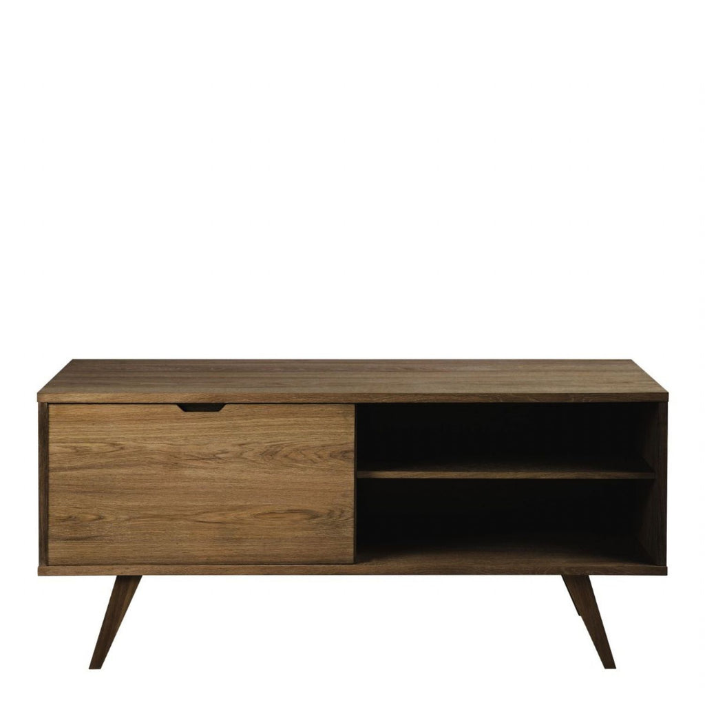 ALine Sideboard with 4 Drawers and Sliding Door in Smoked Oak