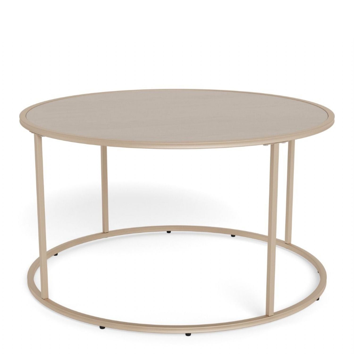 Seaford Round Coffee Table in Grey