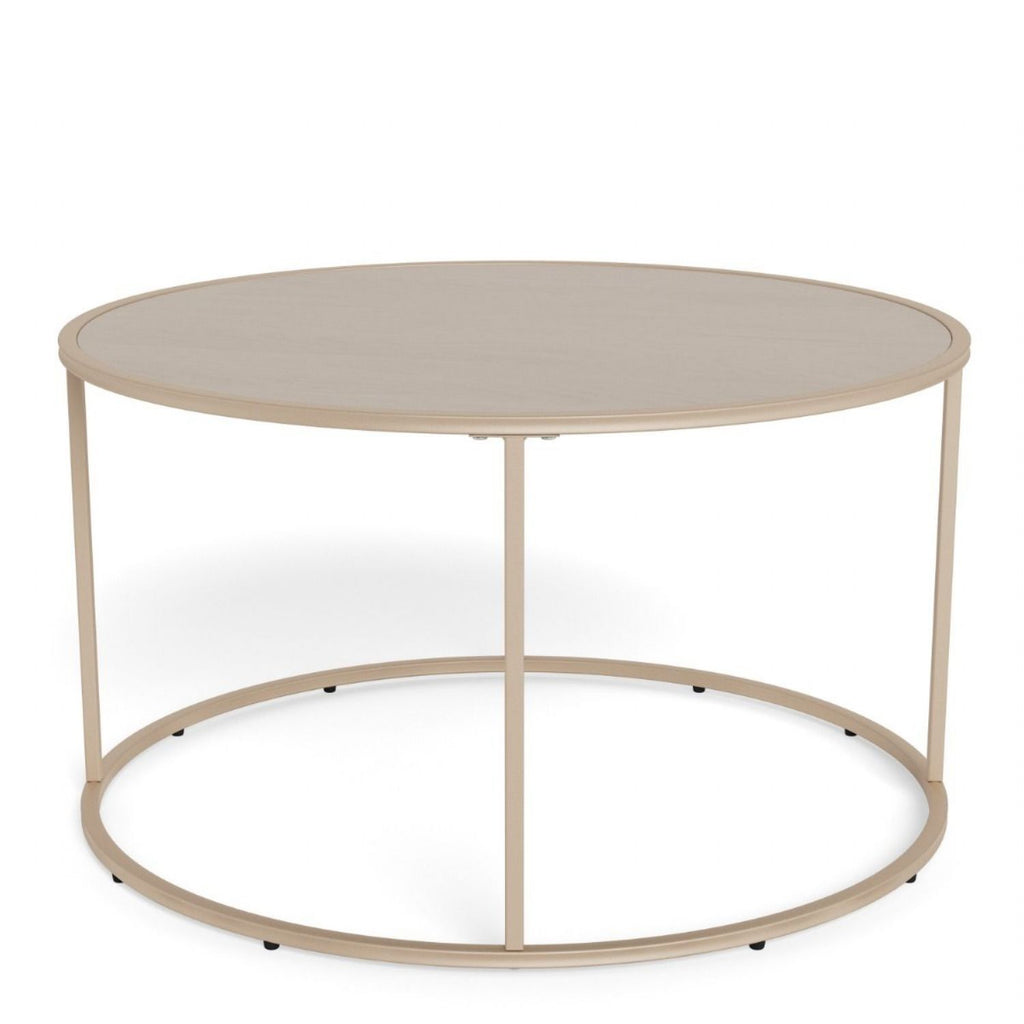 Seaford Round Coffee Table in Grey